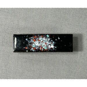 Tie Clasp‎ Splatter look 1 3/4" length Has Some Wear